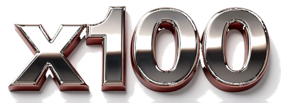 x100 logo
